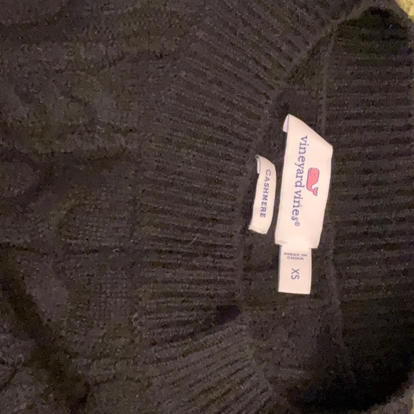 Vineyard Vines 100% Cashmere sweater, dark black, size XS - Picture 6 of 14